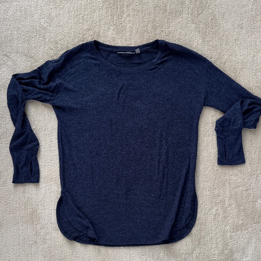 Athleta Dark Blue Long Sleeve Top
